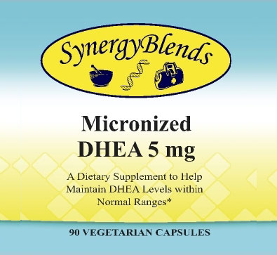 Micronized DHEA by Synergy Blends to maintain DHEA Levels within normal ranges